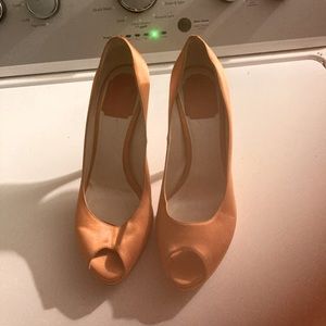 Christian Dior orange heels very cute